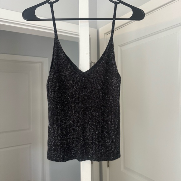 Shimmering Black & Silver Tank - Picture 2 of 5